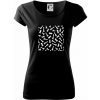 Šachové figúrky vo štvorci - Pure dámske tričko - 2XL ( Čierna )