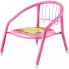 FunPlay Child-10-Pink Detská stolička s pískajúcim podsedákom, kovová, 36x36x36cm, ružová