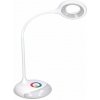 Stolná lampa Solight LED stolná lampička nabíjacia, 5W, RGB podsvietenie, stmievateľná, USB napájanie (WO44)