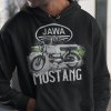 Mikina s potlačou JAWA MUSTANG Pánsky Čierna XL