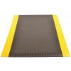 Notrax® 410 Airug - Protiúnavová vinylová rohož s rebrovým vzorom - čierna/žltá Rozmer: 60cm x 91cm 410