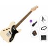 Fender Squier Affinity Series Telecaster Thinline LRL Premium SET Olympic White Elektrická gitara