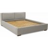 Svetlosivá čalúnená dvojlôžková posteľ s roštom 180x200 cm Dreamer – Scandic