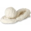Wooline Vlnená priadza v pradenách, farba krémovo biela