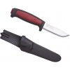 Nôž outdoorový s pevnou čepeľou MORAKNIV Pro C Carbon Steel - červený