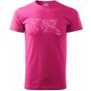 Geometria - svet - Klasické pánske tričko vyššej gramáže - 4XL ( Purpurová )