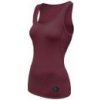 SENSOR MERINO AIR dámské triko bez rukávu port red 23200018 S; Červená nátělník