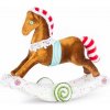 Dekorácia MagicHome Vianoce, Candy Line Perníkový hojdací koník, 30x12x26 cm