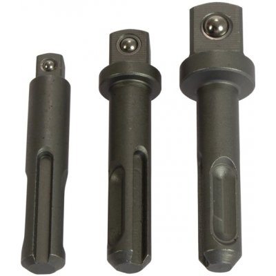 100-00245-1 adaptéry SDS Plus pro 1/4" - 3/8" - 1/2" hlavice, pro elektrické nářadí, sada 3 díly