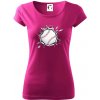 Baseball lopta v triku - Dámske tričko Pure - 2XL ( Fuchsiová )