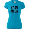Nápis Krav Maga - Dámske Fantasy športové (dresovina) - XL ( Svetlý tyrkys )