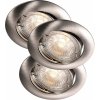 NORDLUX Recess 3x3W LED COB Brushed steel 84650032