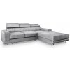Wilsondo Rohová rozkladacia sedačka s úložným priestorom Noto - sivá Strana: Pravá