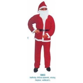 Oblek Santa pro ho kalhoty blůzka opasek vousy čepice od 7,92 € - Heureka.sk