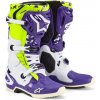 topánky TECH 10 limited edition DIRT STUDIOS ALPINESTARS white/purple/yellow fluo 2025 Veľkosť: 44.5, Veľkost: 44.5
