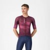 CASTELLI Cyklistický dres s krátkym rukávom - CLIMBER'S A/C - bordová XL