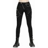 nohavice gotický DEVIL FASHION Nana Osaki Slim-Fit Punk Čierna S
