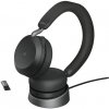 Jabra Evolve2 75 MS USB-A čierna + nabíjací stojan / mikrofón / ANC / USB-A (nabíjanie) / USB adaptér + Bluetooth (27599-999-989)