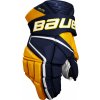 Hokejové rukavice Bauer Vapor Hyperlite Navy/Gold Senior 14 palcov