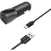 FIXED Nab+USB-C kab.,2xUSB, 15W, čierna