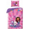 Detská posteľná bielizeň Domček pre mačky Gabi 140 x 200 cm Halantex Mikrovlákno