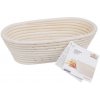 Ošatka ratan na kváskový chlebík na kysnutie domáceho chleba - oválna 26 cm * 13,5 cm * 9 cm na 1kg bochník