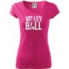 Volleyball nápis - Dámske tričko Pure - 2XL ( Purpurová )