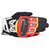 ALPINESTARS rukavice SMX-2 AIR CARBON V2 black / red / white / fluo yellow - S