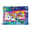 Ravensburger CreArt - Malen nach Zahlen 23983 - Zauberponys mit Regenbogen - ab 5 Jahren (Hra)