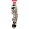 Hračka Kong Dog Scrunch Knots Mýval s pískadlom, polyester, sivý, M/L