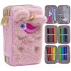Trojposchodový peračník s náplňou AstraBAG FLUFFY UNICORN, AC31, 503024085