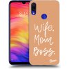 Picasee silikónový čierny obal pre Xiaomi Redmi Note 7 - Boss Mama