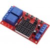 KUONGSHUN ELECTRONICS 2 kanalový releový modul s nastaviteľným časovým oneskorením 24V