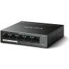 Prepínač TP-Link Mercusys MS105GP 1x GLAN, 4x GLAN s PoE+, 65W, 52453532