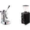 La Pavoni Professional Lusso + Stone Espresso Pebble, black