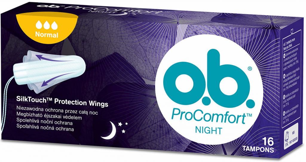 o.b.® ProComfort Night tampóny normal 48 ks od 6,89 € - Heureka.sk