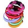 Reedog USB svietiaci obojok pre psy a mačky NEW - ružová - 45 - 52 cm