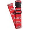 WORLDPACK travel zaisťovací popruh na batožinu - Don't touch - červený