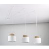 TK Lighting Duo závesné svietidlo 3x15 W biela 2345