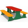 Playground System Nerezový piknikový stolík 20209