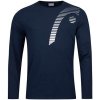 Head Club 22 Cliff LS Men pánské tričko dark blue