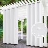 Záhradný záves do altánku na kolieskach - biely - 33 Rozmer závesu: 155x200cm