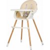 CHIPOLINO Jídelní židlička Rio 2v1 Sand