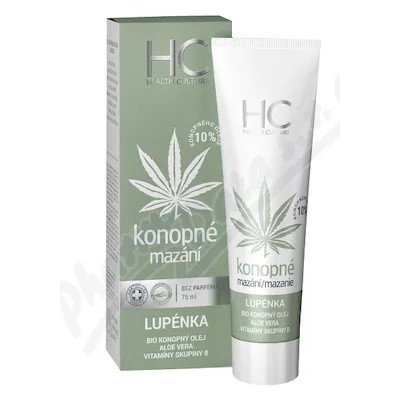 Health Culture konopné mazání lupénka 75 ml