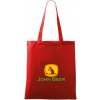 John Beer jeleň s pivom - Taška bavlnená - 42 x 38 cm ( Červená )