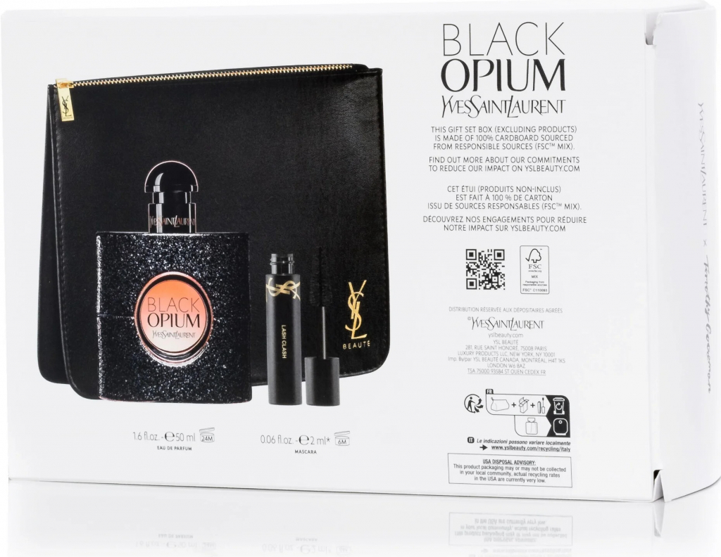 Yves Saint Laurent Black Opium EDP 30 ml + telová hydratačná starostlivosť 50 ml darčeková sada