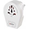 Emos P0055U P0055U - Univerzálny cestovný adaptér pre cudzincov do stred. Európy; 1×USB-C, 1×USB-A