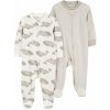 CARTER'S Overal na zips Sleep&Play Gray Whale/Stripe neutrál 2ks 6m/ veľ. 68