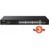 Tenda TEG1128P-24-410W PoE+ Gigabit switch 24x 1Gb/s PoE+ 802.3af/at + 2x SFP + 2x RJ45, 370W, Rack 75011995