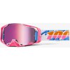 Sjezdové brýle 100% ARMEGA Lefreak - HiPER Pink Mirror Lens
